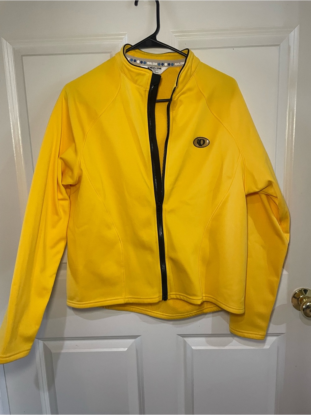 Pearl Izumi Bright Yellow Biking Jacket with Black Zipper